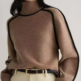 Donna | Elegante Maglione con Collo Alto A minha loja