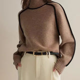 Donna | Elegante Maglione con Collo Alto A minha loja