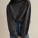 Donna | Elegante Maglione con Collo Alto A minha loja