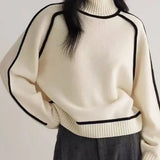 Donna | Elegante Maglione con Collo Alto A minha loja