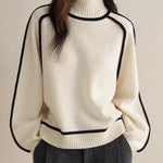 Donna | Elegante Maglione con Collo Alto A minha loja