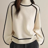 Donna | Elegante Maglione con Collo Alto A minha loja