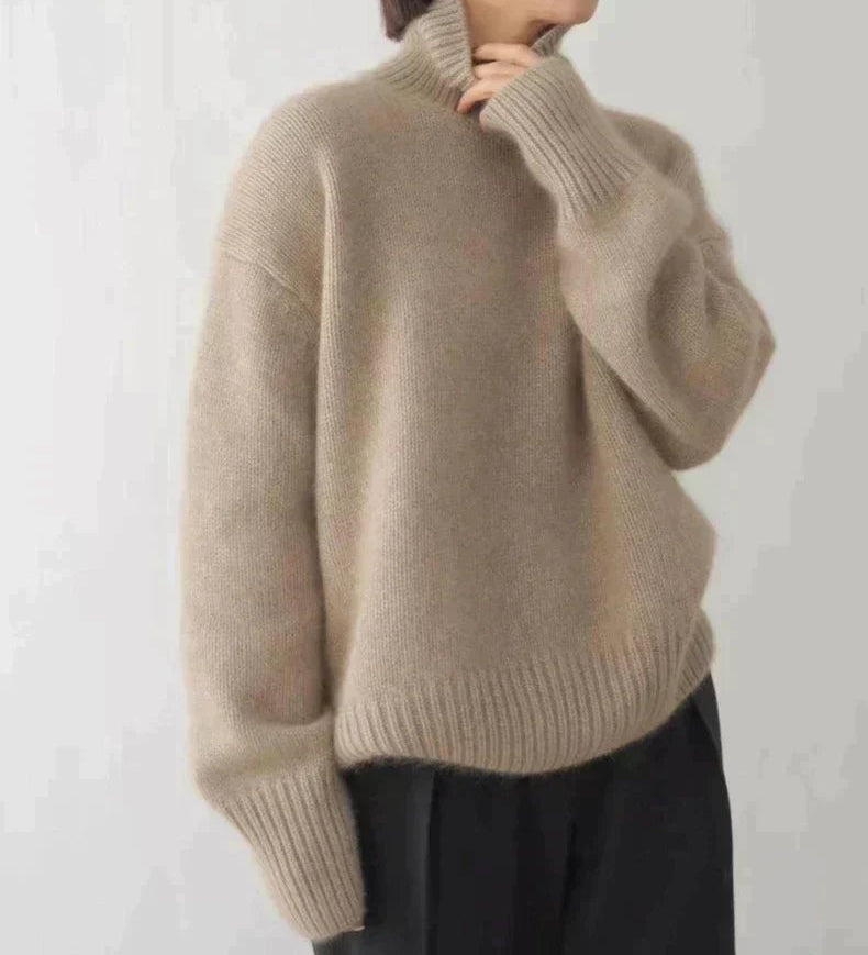 Amaya | Maglione in Cashmere di Lusso con Collo Alto A minha loja