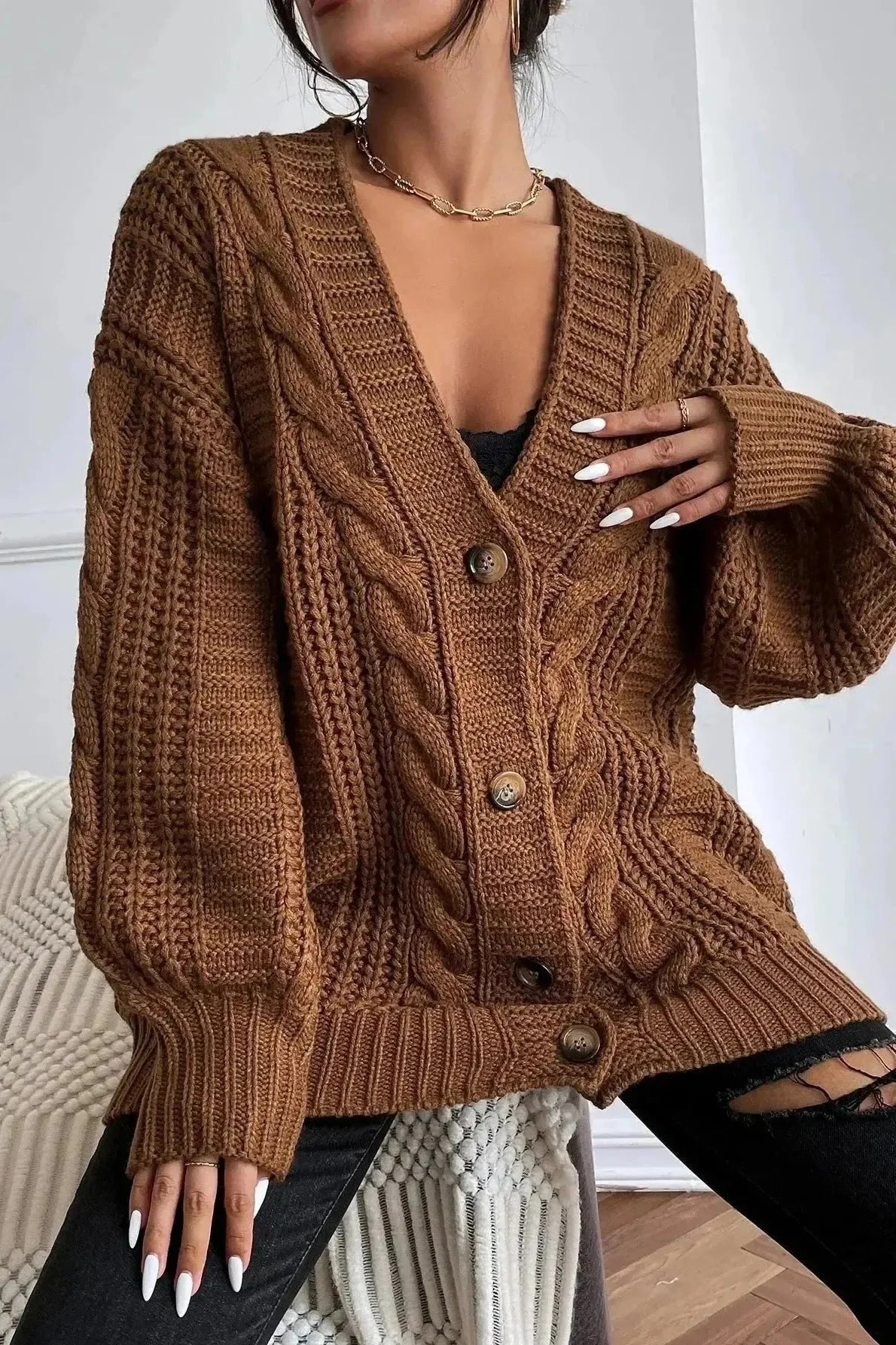 Maglione Oversize In Maglia Lina A minha loja