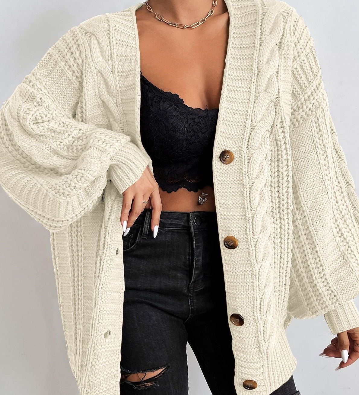 Maglione Oversize In Maglia Lina A minha loja