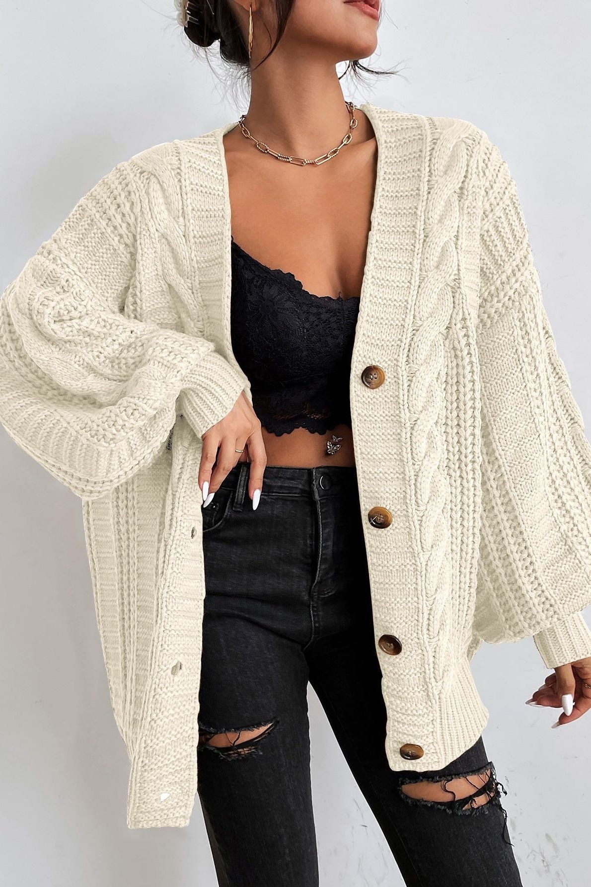 Maglione Oversize In Maglia Lina A minha loja