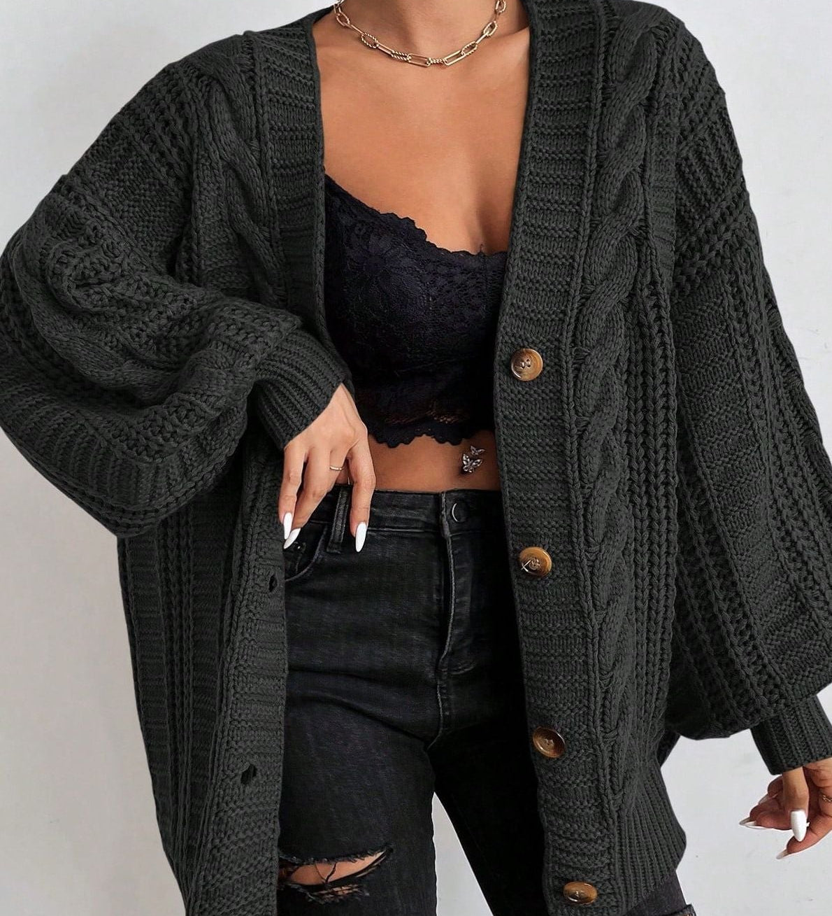 Maglione Oversize In Maglia Lina A minha loja