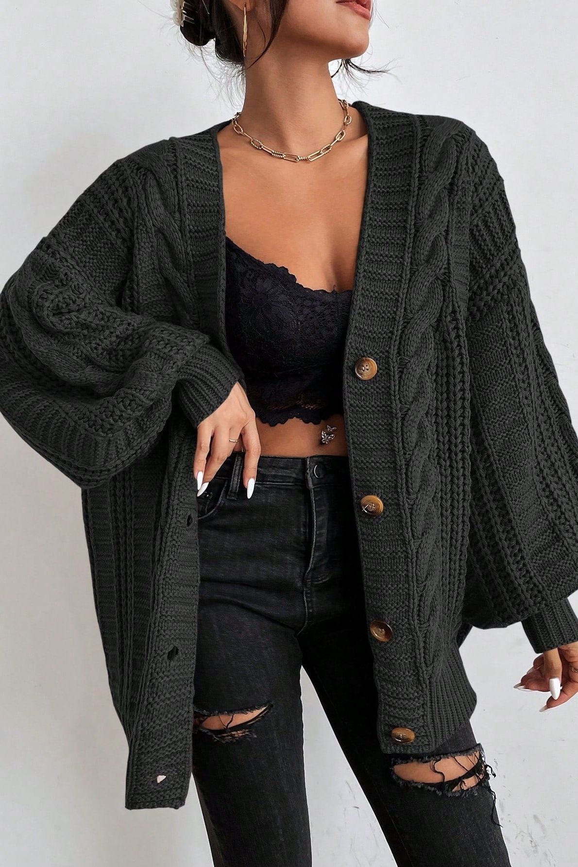 Maglione Oversize In Maglia Lina A minha loja