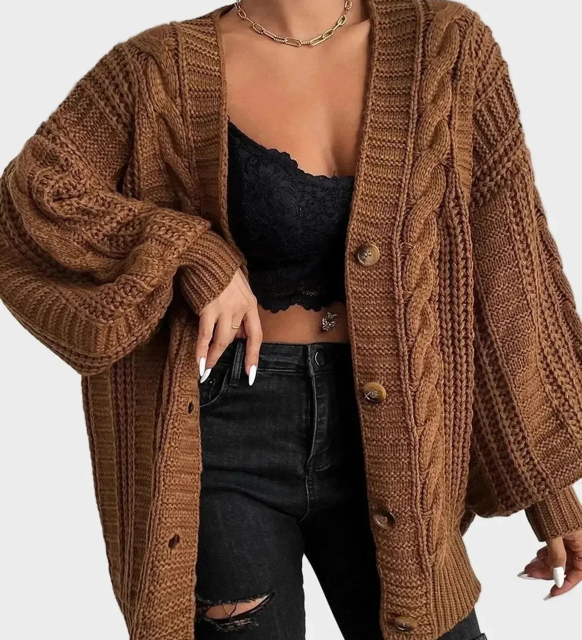 Maglione Oversize In Maglia Lina A minha loja