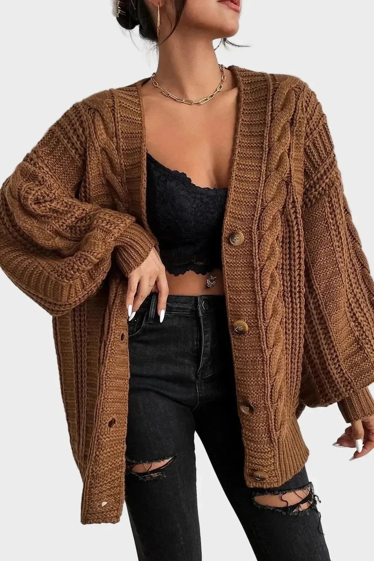 Maglione Oversize In Maglia Lina A minha loja