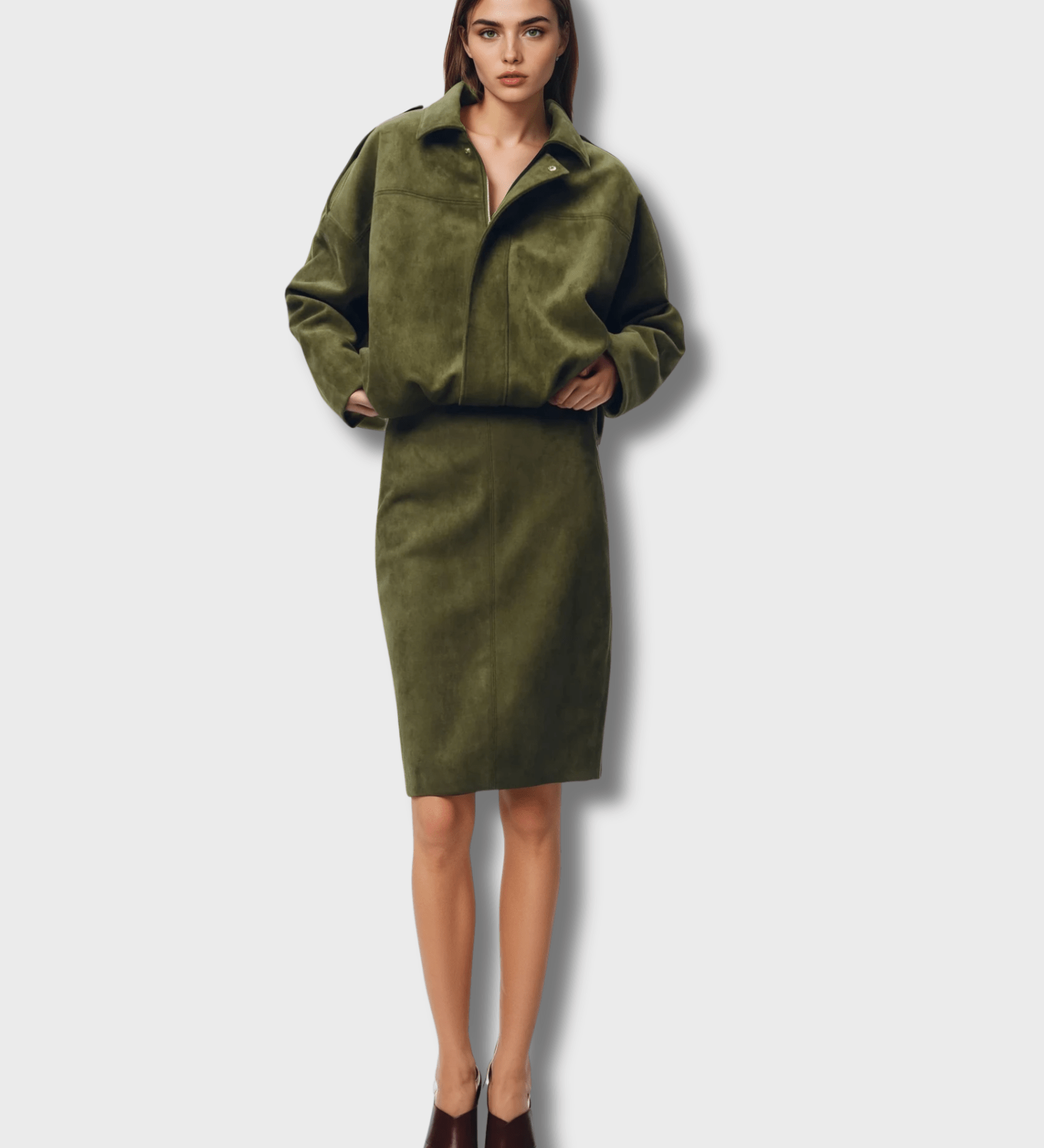 Mara - Cappotto in pelle di nubuck A minha loja