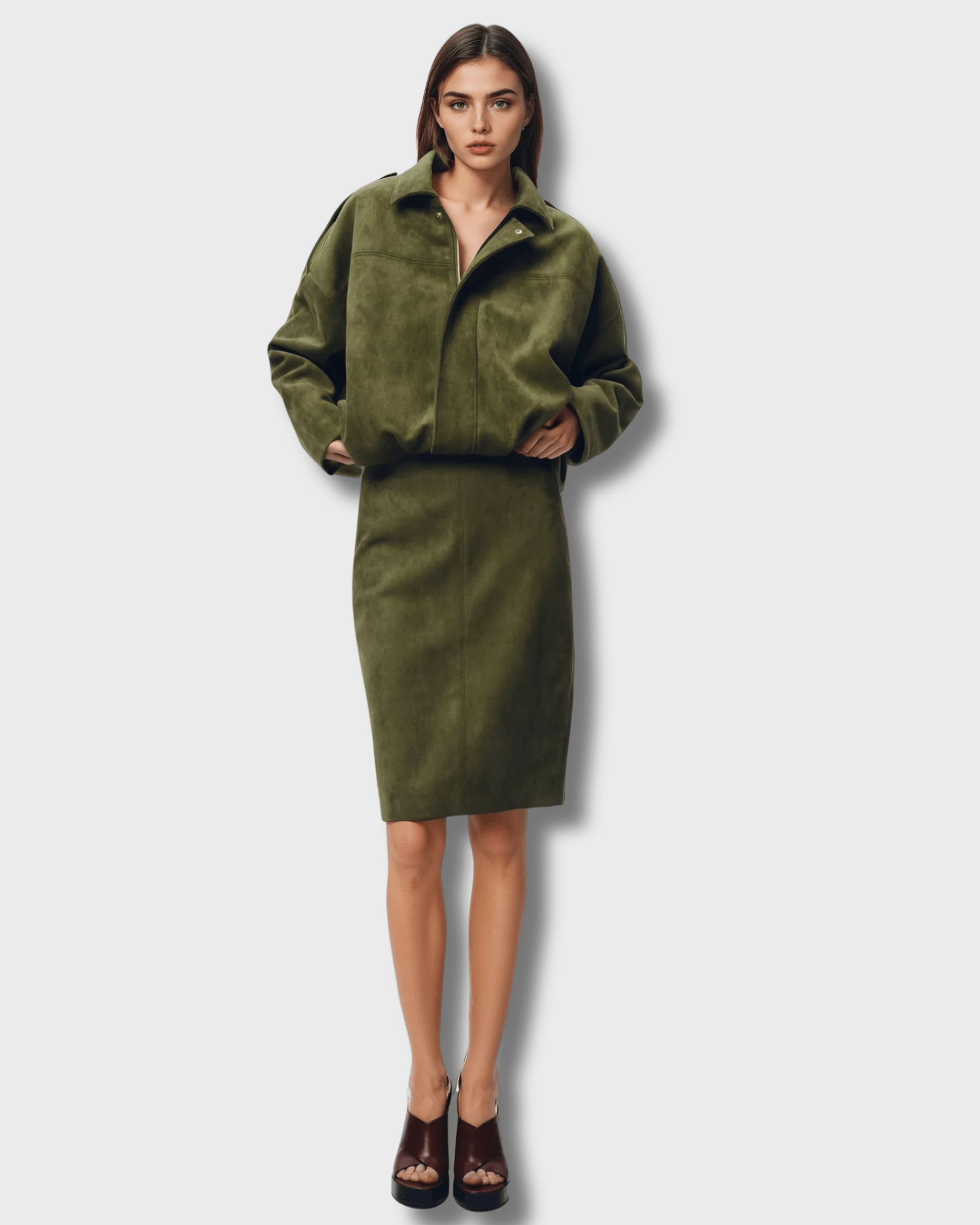 Mara - Cappotto in pelle di nubuck A minha loja