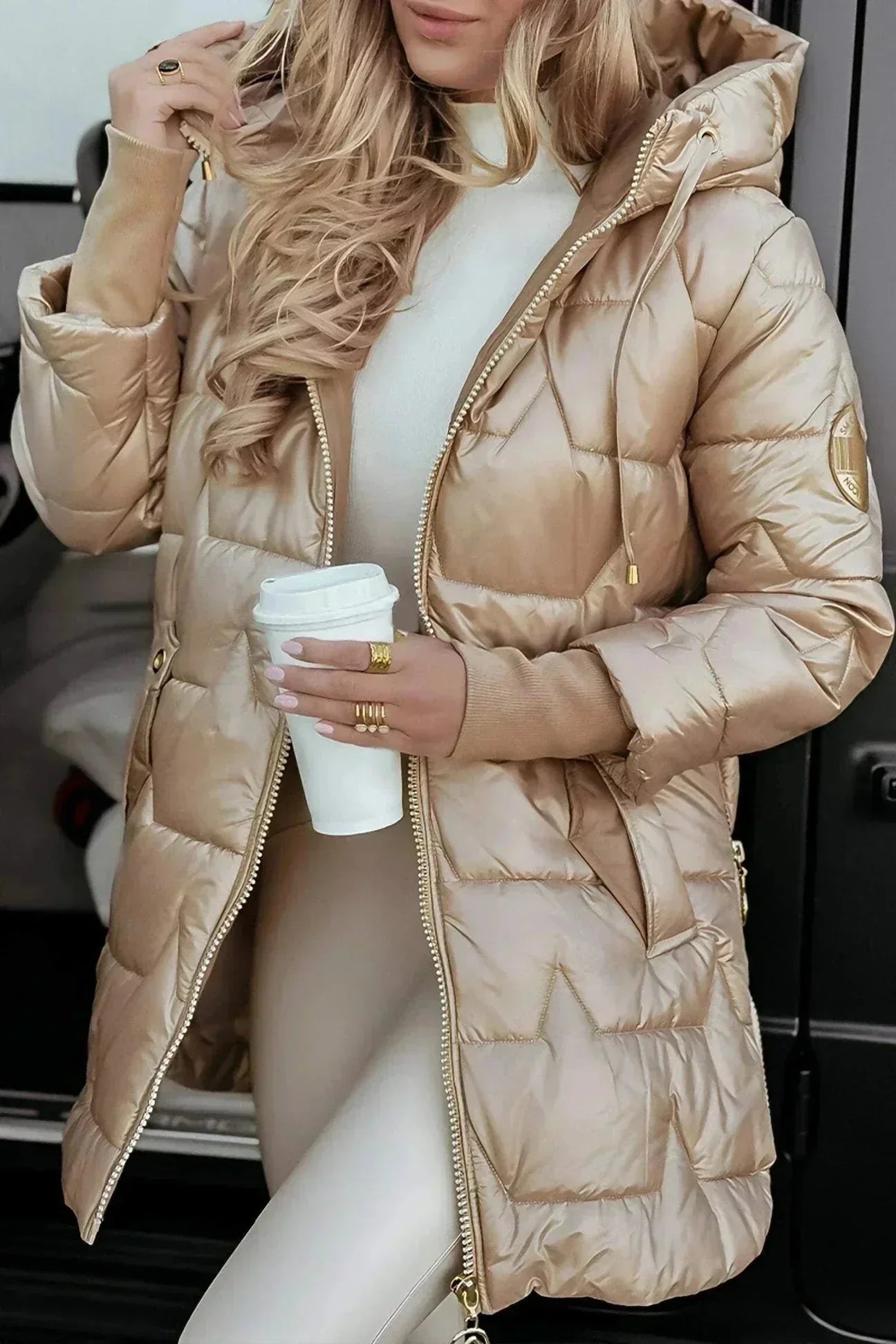 Marcella™ | Elegante cappotto autunnale con cappuccio A minha loja