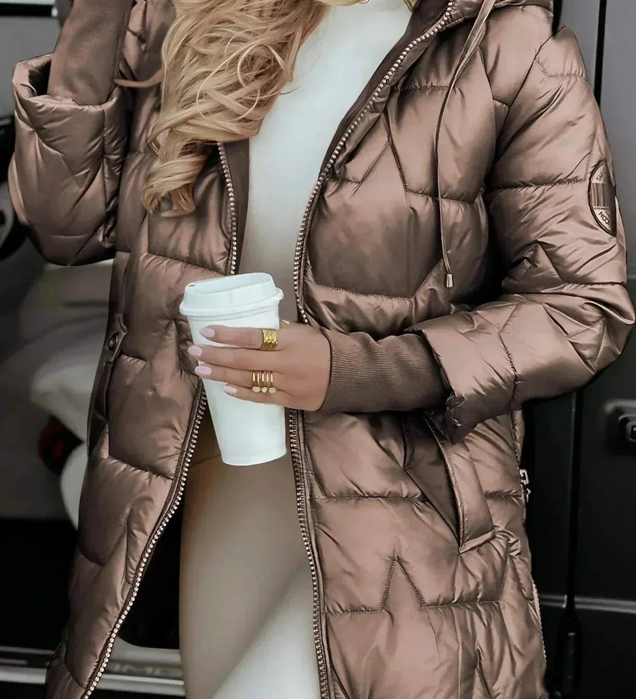 Marcella™ | Elegante cappotto autunnale con cappuccio A minha loja