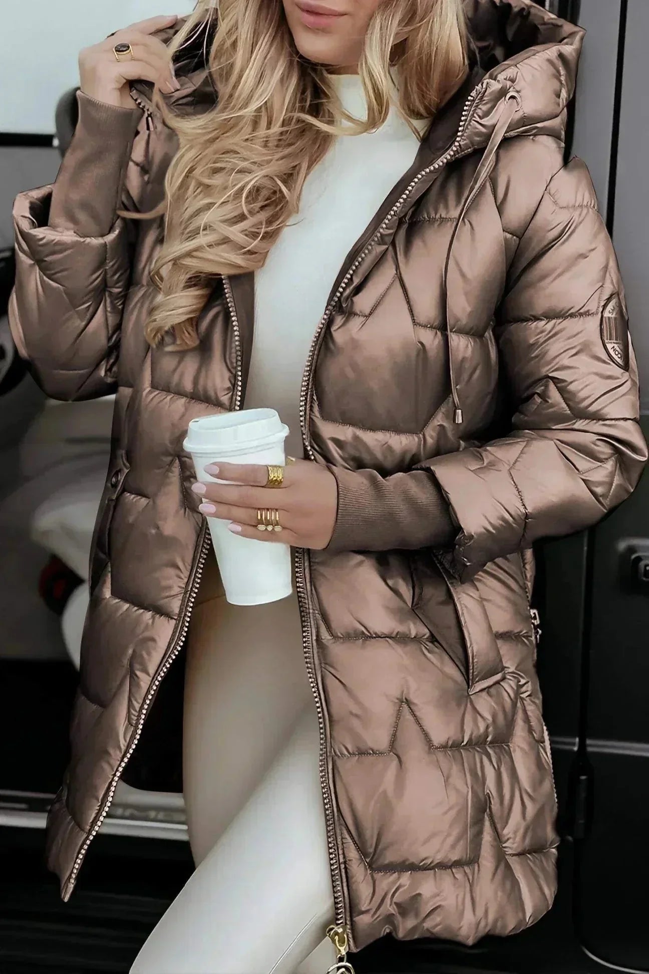 Marcella™ | Elegante cappotto autunnale con cappuccio A minha loja