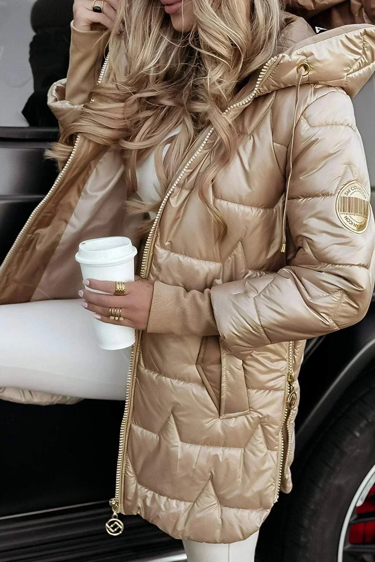 Marcella™ | Elegante cappotto autunnale con cappuccio A minha loja