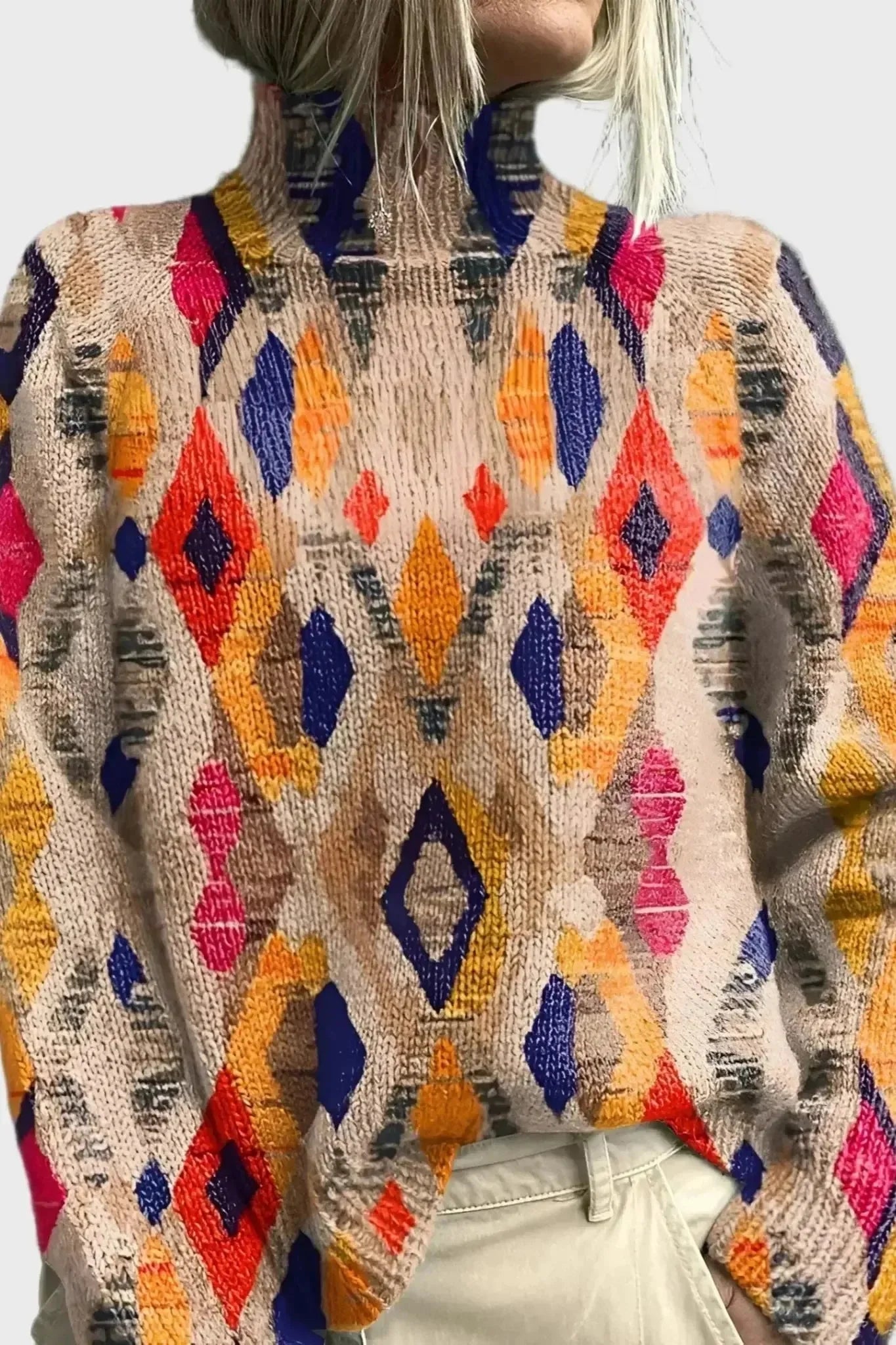 Marjatta™ Maglione con collo alto A minha loja