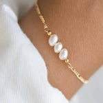 Bracciale con tre perle A minha loja