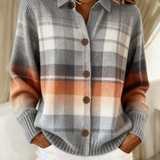 Marlene | Warm Ombre Check Cardigan A minha loja