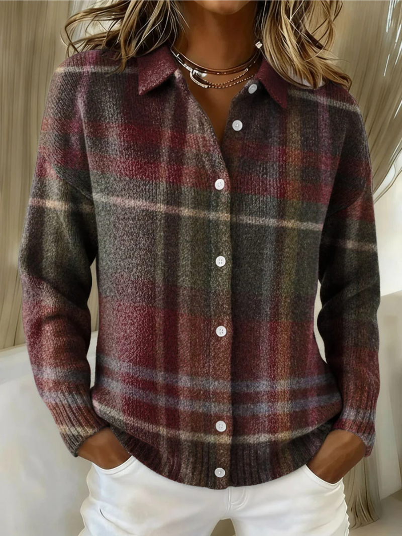 Eleanor | Classic Checkered Cardigan A minha loja