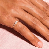 Anello d'oro con zirconia ripetuta A minha loja