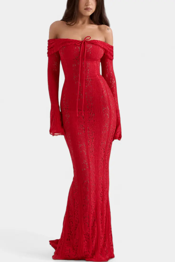 Rosalie™ | Abito elegante con spalle scoperte A minha loja