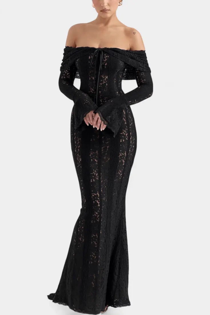 Rosalie™ | Abito elegante con spalle scoperte A minha loja