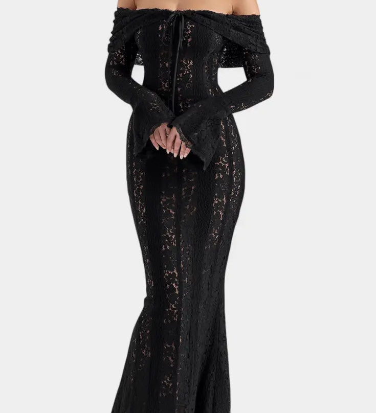 Rosalie™ | Abito elegante con spalle scoperte A minha loja