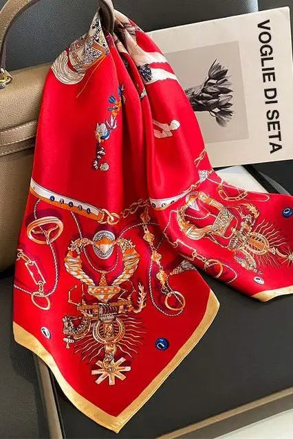 Rossana-huivi (100 % seta - 68 cm) A minha loja