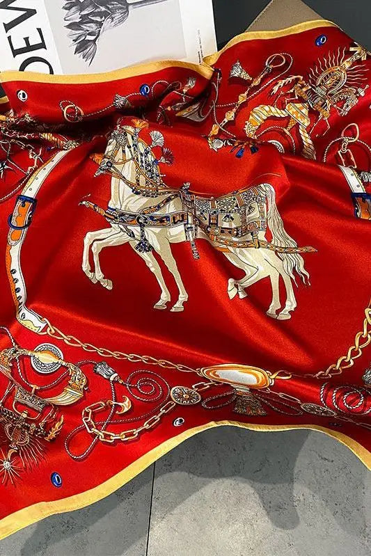 Rossana-huivi (100 % seta - 68 cm) A minha loja