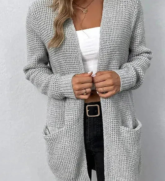 Maglione aperto rosa A minha loja
