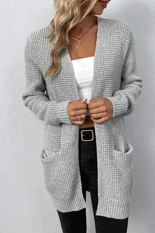 Maglione aperto rosa A minha loja