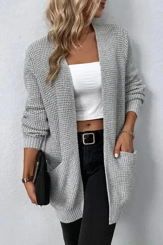 Maglione aperto rosa A minha loja