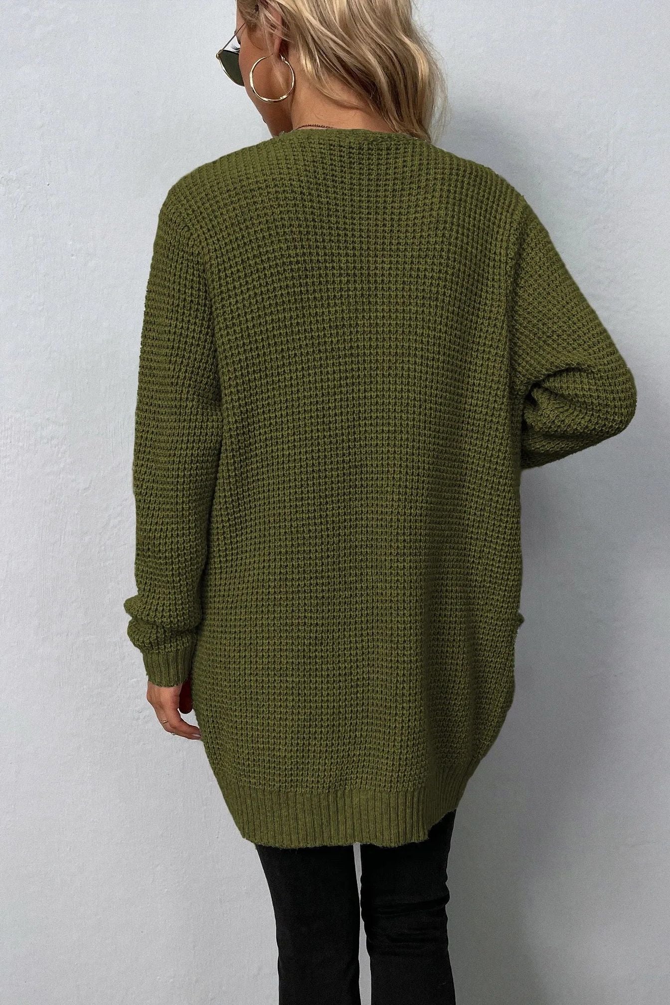 Maglione aperto rosa A minha loja