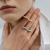 Anello Minimalista in Oro a Rami