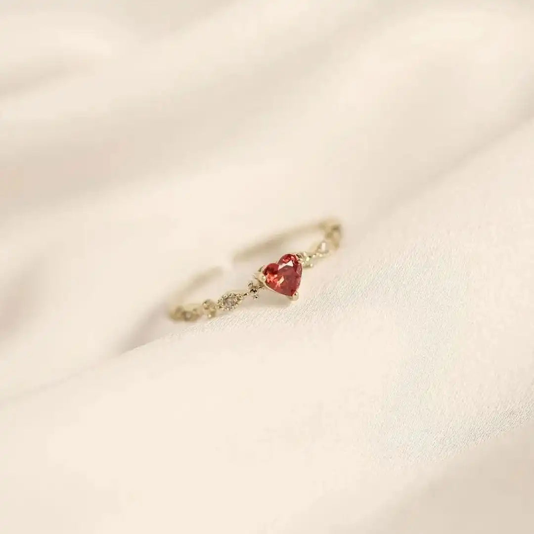 Anello con Cuore Marquise in Accento