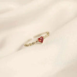 Anello con Cuore Marquise in Accento