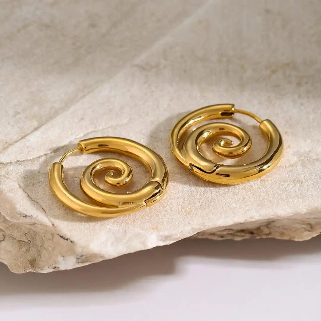 Orecchini Spirale d'Oro Classici