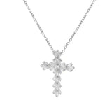 Collana Classica con Croce in Zirconia e Argento