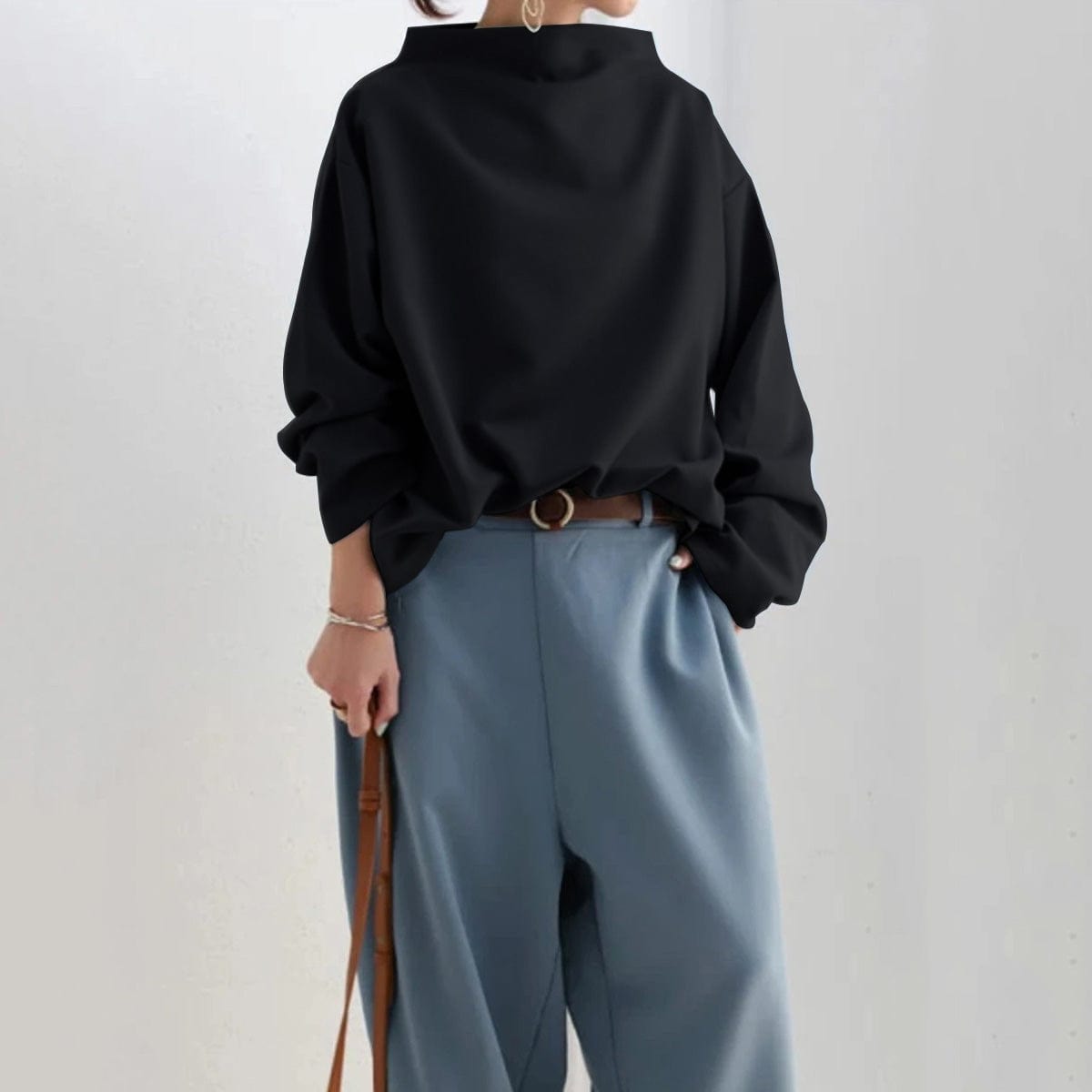 Lisa | High Neck Casual Top A minha loja