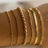 Set di Braccialetti Cubani in Stile Boho Retro