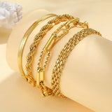 Bracciali Impilabili con Perle Dorate - Set Elegante