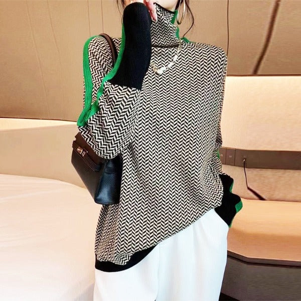 Eleanor | Luxe Collo Alto V-Neck A minha loja