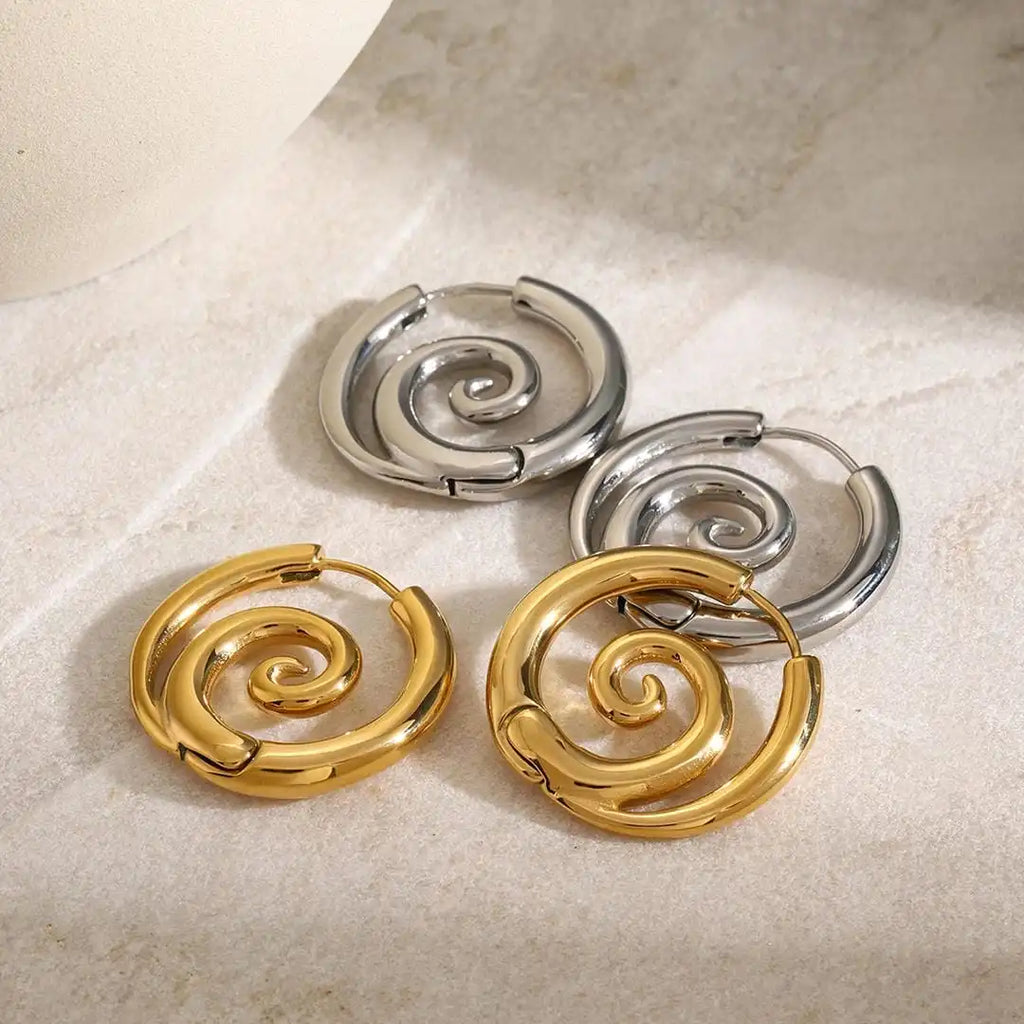 Orecchini Spirale d'Oro Classici