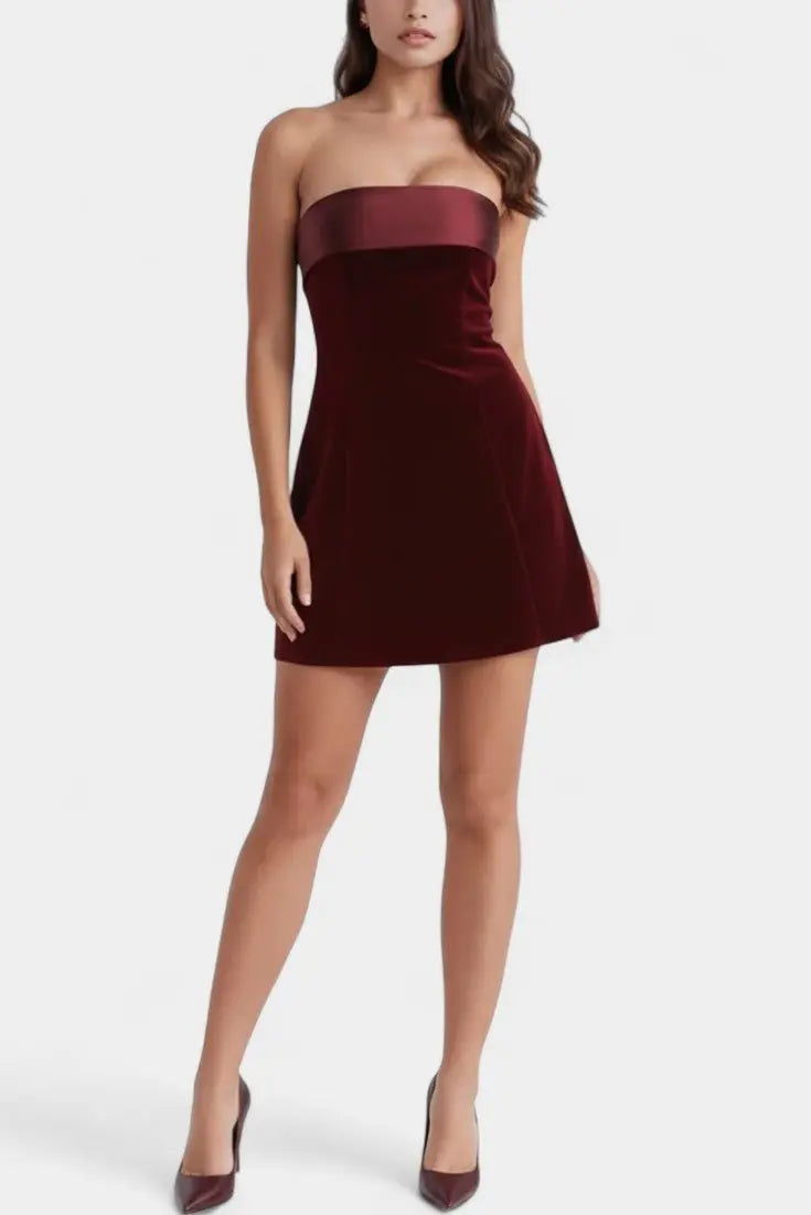 Sariya™ | Abito in velluto elegante A minha loja
