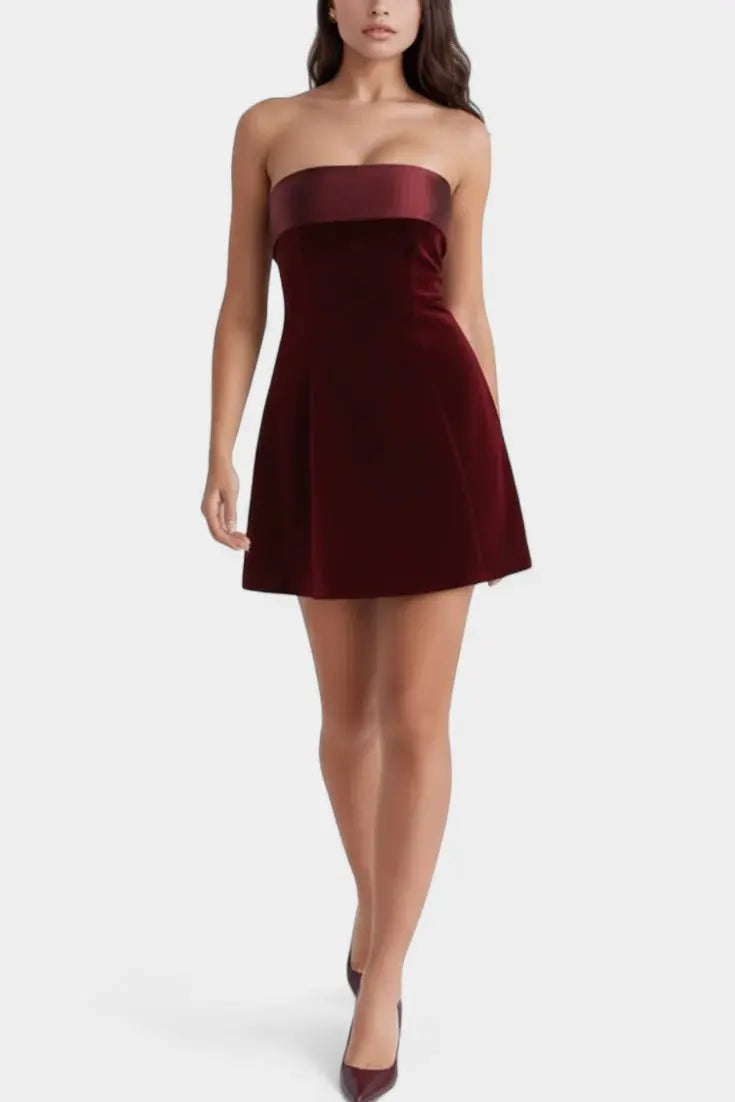 Sariya™ | Abito in velluto elegante A minha loja