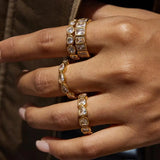 Variety Set of Baguette Zirconia Rings