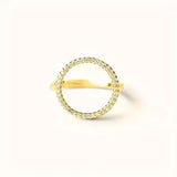 Anello in Zirconia Cubica a Forma Rotonda