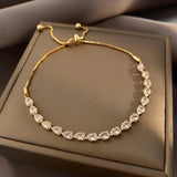 Regolabile Bracciale in Pietre Geometriche