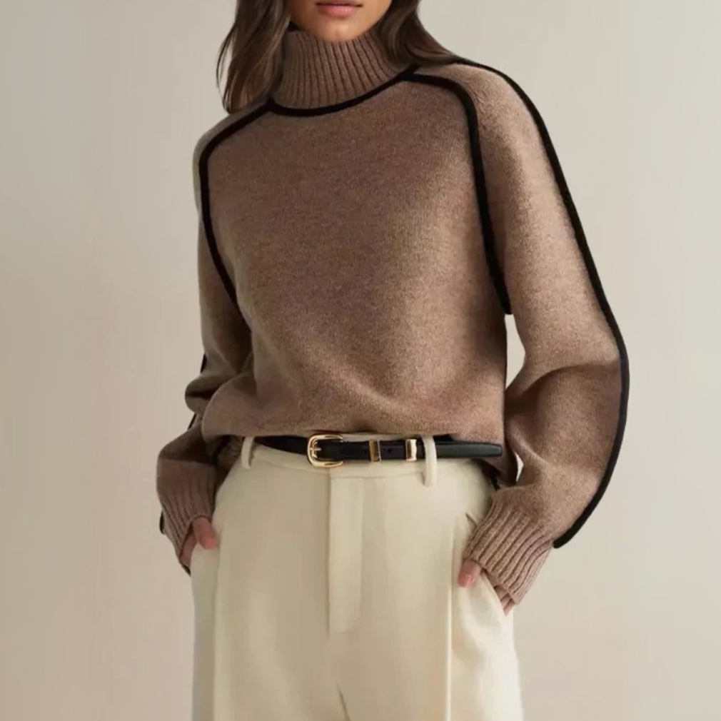 Donna | Elegante Maglione con Collo Alto A minha loja
